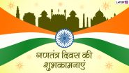 Republic Day Wishes 2022: 73वें गणतंत्र दिवस की इन हिंदी WhatsApp Stickers, Facebook Messages, GIF Greetings, Quotes के जरिए दें शुभकामनाएं
